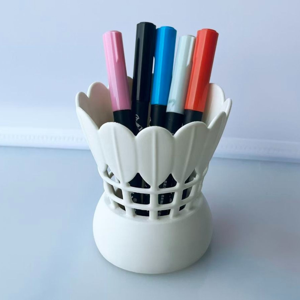 Badminton Shuttlecock - 미니멀리스트 배드민턴 셔틀콕 모양의 펜 홀더