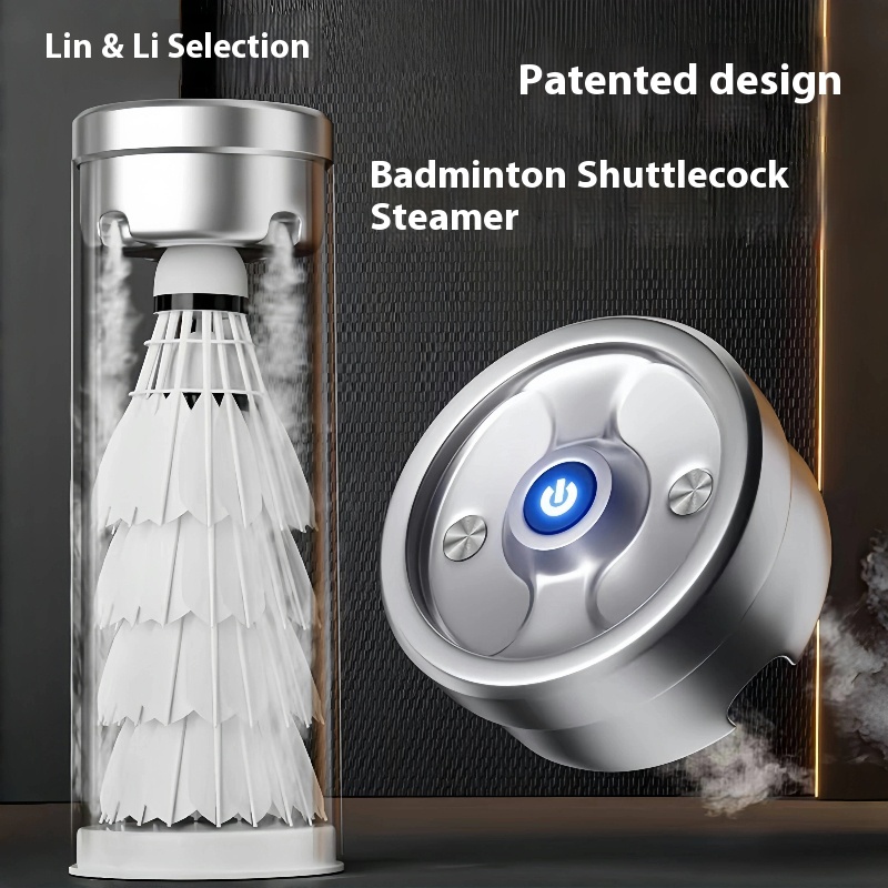 Badminton Background - 배드민턴 셔틀콕 스팀 케이스, USB-C 가습기