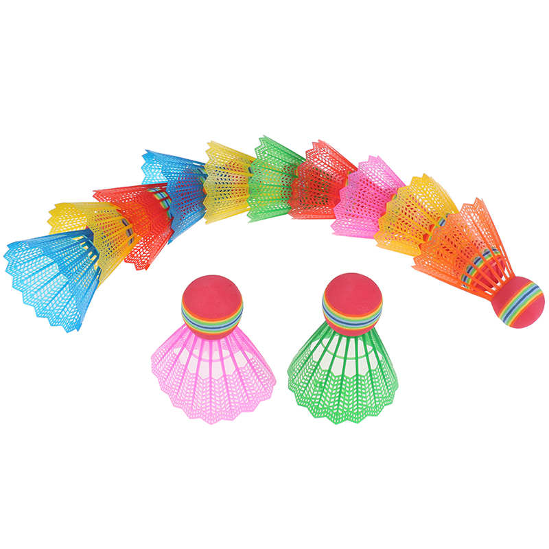 12 PCS 배드민턴 게임 스포츠 EVA 레인보우 볼  - Nylon Shuttlecock 12 리뷰 및 가격