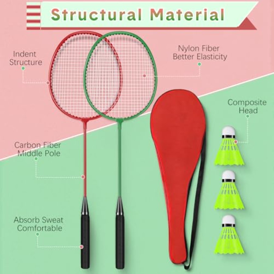 배드민턴 라켓 12개 세트(배드민턴 라켓, 나일론 셔틀 - Nylon Shuttlecock 12 리뷰 및 가격